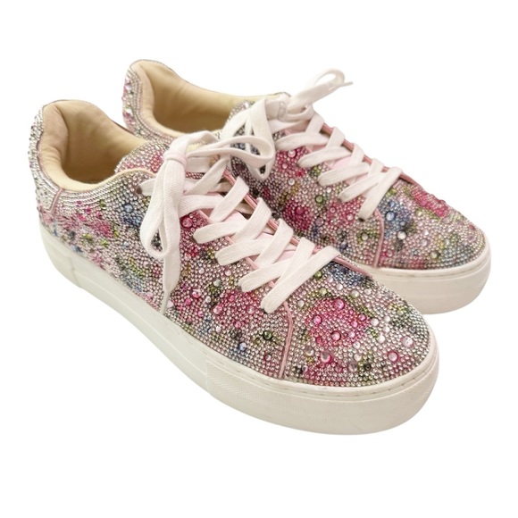 Betsey Johnson Sidny Sneaker Con Strisc Brillanti - Donna Taglia 38 - 2